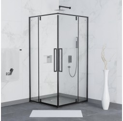 Душевой уголок RGW 100x100x200 SV-33 B Квадрат/Чёрный/Прозрачное/6 мм 06323300-14