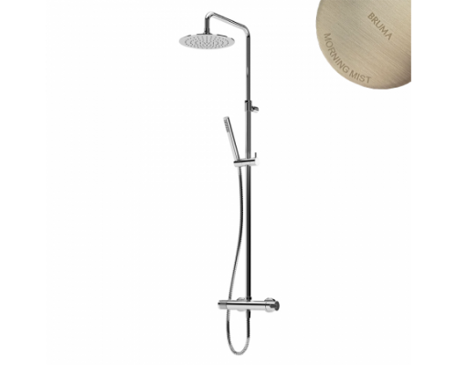 Душевая система с верхней лейкой с латуни Ø300 мм Leaf 167 653 1MM Morning Mist