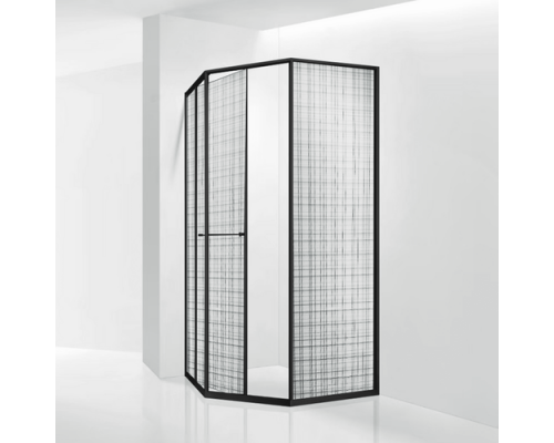 Душевой уголок RGW SV-82 L 100x100 33328200-244L стекло черная вуаль, профиль черный