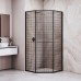 Душевой уголок RGW SV-82 L 100x100 33328200-244L стекло черная вуаль, профиль черный