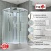 Душевая кабина AvaCan EM3090T AVA 90x90 стандарт, стекла прозрачные, профиль хром