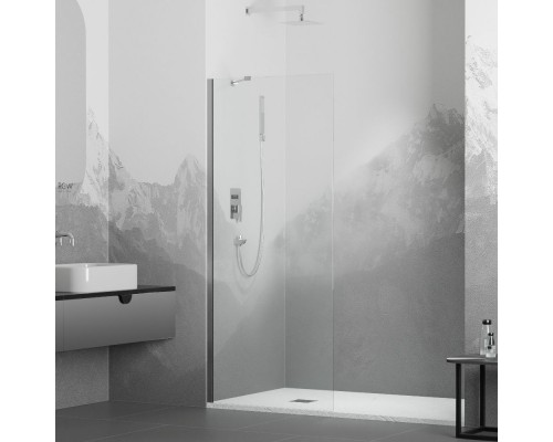 Душевая перегородка RGW WA-110 неподвижное Walk In cтекло прозрачное 8 мм хром 80*195 351011008-11