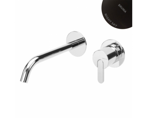 Смеситель для раковины скрытого монтажа Leaf 167 011 9NS Night sky (излив 200 мм)