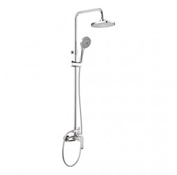 Deante Cascada Corio Душевая колонна со смесителем для душа, хром