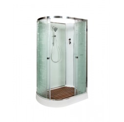 Душевая кабина Avacan EM2012RN AVA 120x90 без крыши, правая, стекла с узором, профиль хром