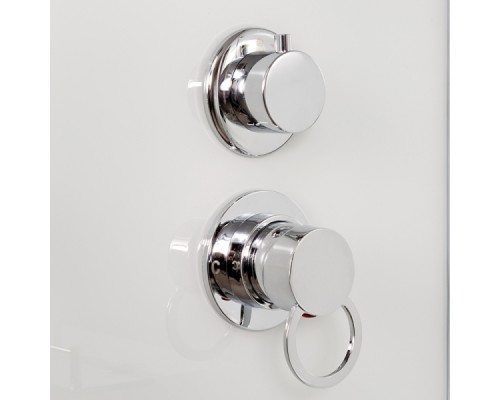Душевая кабина AvaCan EM1580N AVA 80x80 без крыши, стекла с узором, профиль хром
