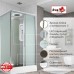 Душевая кабина AvaCan KD2911LED AVA 110x90 LED, стекла матовые, профиль хром