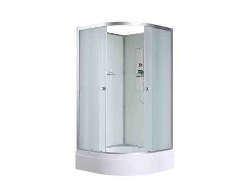 Душевая кабина AvaCan D3010N AVA 100x100 без крыши, стекла матовые, профиль хром