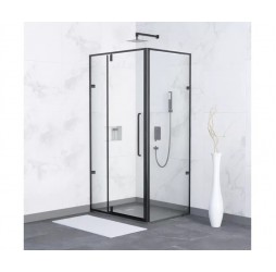 Душевой уголок RGW Classic 80х80 350903588-14 черный, стекло прозрачное