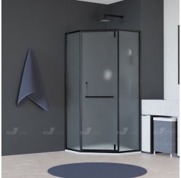 Душевой уголок, трапеция RGW HO-084-B Тонированное (серое) cтекло цвет профиля 8 мм 350608400-34