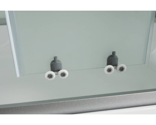 Душевая кабина AvaCan D5012LLED AVA 120x80 левая, LED, стекла матовые, профиль хром