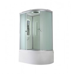 Душевая кабина Avacan D5012LLED AVA 120x80 левая, LED, стекла матовые, профиль хром