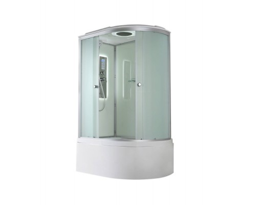 Душевая кабина AvaCan D5012LLED AVA 120x80 левая, LED, стекла матовые, профиль хром