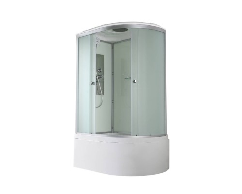 Душевая кабина AvaCan D5012LLED AVA 120x80 левая, LED, стекла матовые, профиль хром