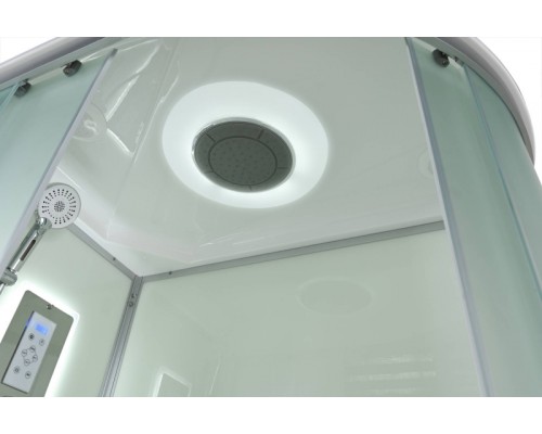Душевая кабина AvaCan D5012LLED AVA 120x80 левая, LED, стекла матовые, профиль хром