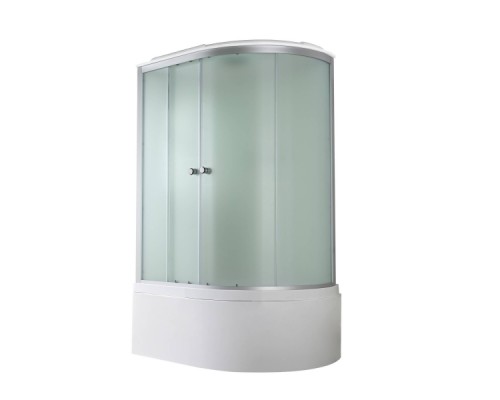Душевая кабина AvaCan D5012LLED AVA 120x80 левая, LED, стекла матовые, профиль хром