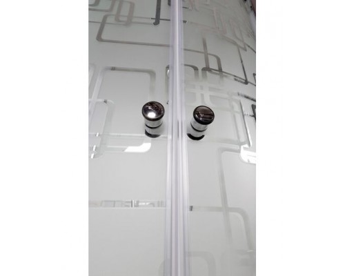 Душевая кабина AvaCan EM2012REL AVA 120x90 с электрикой, правая, стекла с узором, профиль хром