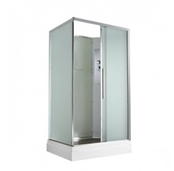 Душевая кабина Avacan KD2912N AVA 120x90 без крыши, стекла матовые, профиль хром