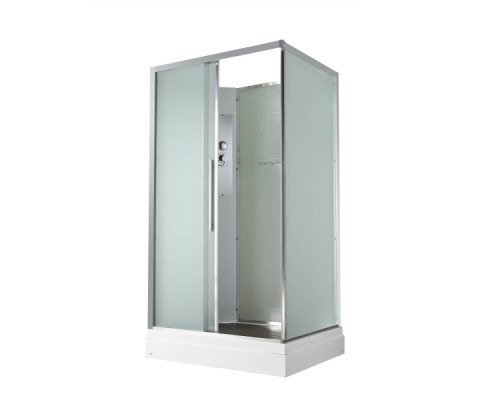 Душевая кабина AvaCan KD2912N AVA 120x90 без крыши, стекла матовые, профиль хром