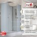 Душевая кабина AvaCan D2012RN AVA 120x80 правая, без крыши, стекла матовые, профиль хром