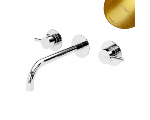 Внешняя часть смесителя для раковины на 3 отверстия. Длина излива 170мм Lusitano Sunrise