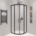 Душевой уголок, полукруг RGW PA-51-B 90х90 прозрачное cтекло 6 мм цвет профиля черный 02085199-14