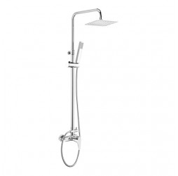 Deante Cascada Oregano Square Душевая колонна со смесителем для душа, хром