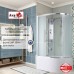 Душевая кабина AvaCan EM5912LN AVA 120x90 левая, без крыши, стекла матовые, профиль хром