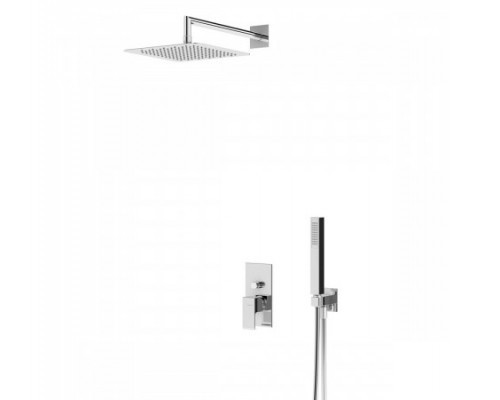 Душевой система скрытого монтажа, с душевой лейкой из нержавеющей стали UltraThin (Ультра тонкая) 250x250 мм Linea 182 760 8NS Night Sky