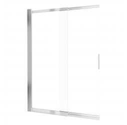 Deante Prizma Штора на ванну, стекло прозрачное, 100*140 см, хром