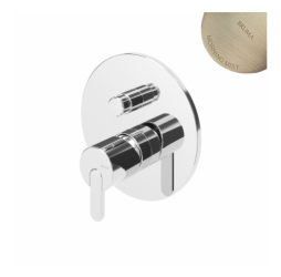 Смеситель скрытого монтажа Leaf Morning Mist 167 130 1MM  (на 2 потока)