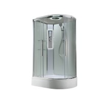 Душевая кабина Avacan EM3812LLEDT AVA 120x80 левая, LED, стека прозрачные, профиль хром