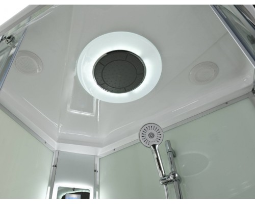 Душевая кабина Avacan EM3812LLEDT AVA 120x80 левая, LED, стека прозрачные, профиль хром