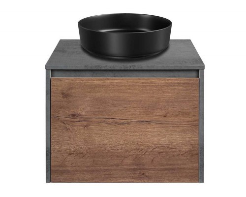 Тумба подвесная Vincea Mesa 600 T.Oak + Beton VMC-2MS600TB