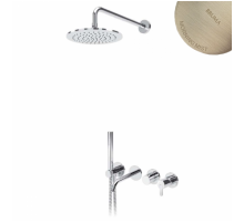 Душевой набор, скрытого монтажа, душевой лейкой Ø250 мм и наливом на ванну Leaf 167 240 0MM Morning Mist