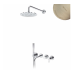 Душевой набор, скрытого монтажа, душевой лейкой Ø250 мм и наливом на ванну Leaf 167 240 0MM Morning Mist