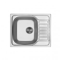 Deante Soul декор - мойка стальная 1 чаша с крылом, 580*500*170 мм + сифон
