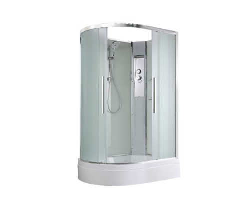 Душевая кабина AvaCan EM3912RN AVA 120x90 правая, без крыши, стекла матовые, профиль хром