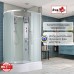Душевая кабина AvaCan EM3912RN AVA 120x90 правая, без крыши, стекла матовые, профиль хром