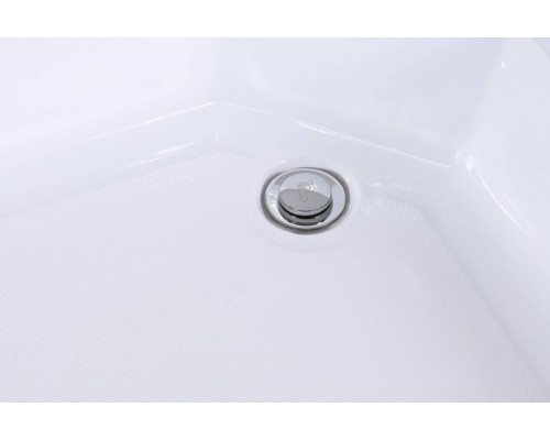 Душевая кабина AvaCan EM3912RN AVA 120x90 правая, без крыши, стекла матовые, профиль хром