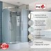 Душевая кабина AvaCan EM3912RN AVA 120x90 правая, без крыши, стекла матовые, профиль хром