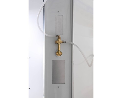 Душевая кабина AvaCan EM3912RN AVA 120x90 правая, без крыши, стекла матовые, профиль хром