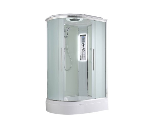 Душевая кабина Avacan EM3812RLED AVA 120x80 правая, LED, стекла матовые, профиль хром