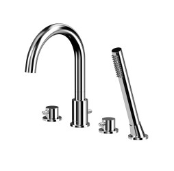 Смеситель для ванны на 4 отверстия WHITECROSS Y Y1232CR (хром)