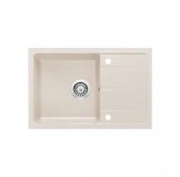 Deante Leda бежевый - мойка 1 чаша с крылом, 670*440*152 мм + сифон