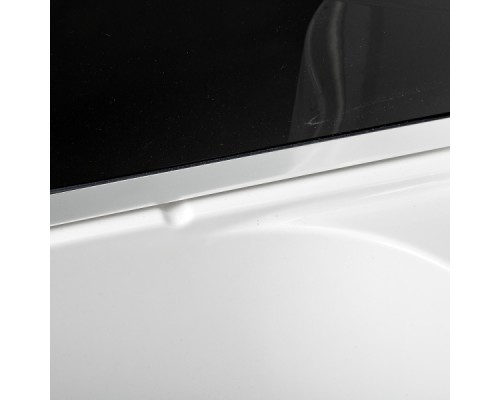Душевая кабина AvaCan B10SLEDBLACK 98600, 100 x 100 см, LED-подсветка, с крышей, поддон высокий, стекло матовое, профиль хром