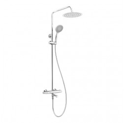 Deante Cascada Jasmin Душевая колонна с термостатическим смесителем для ванны, хром