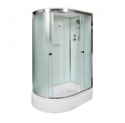 Душевая кабина Avacan D312SREL AVA 120x90 с электрикой, правая, стекла матовые, профиль хром