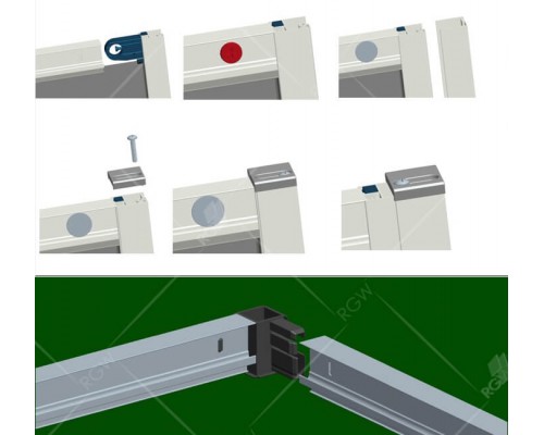 Душевой уголок RGW CL-54 32095499-11 90 х 90 см четверть круга, стекло прозрачное, хром