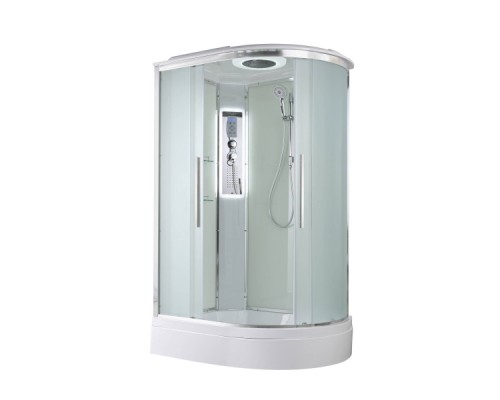 Душевая кабина Avacan EM3812LLED AVA 120x80 левая, LED, стекла матовые, профиль хром